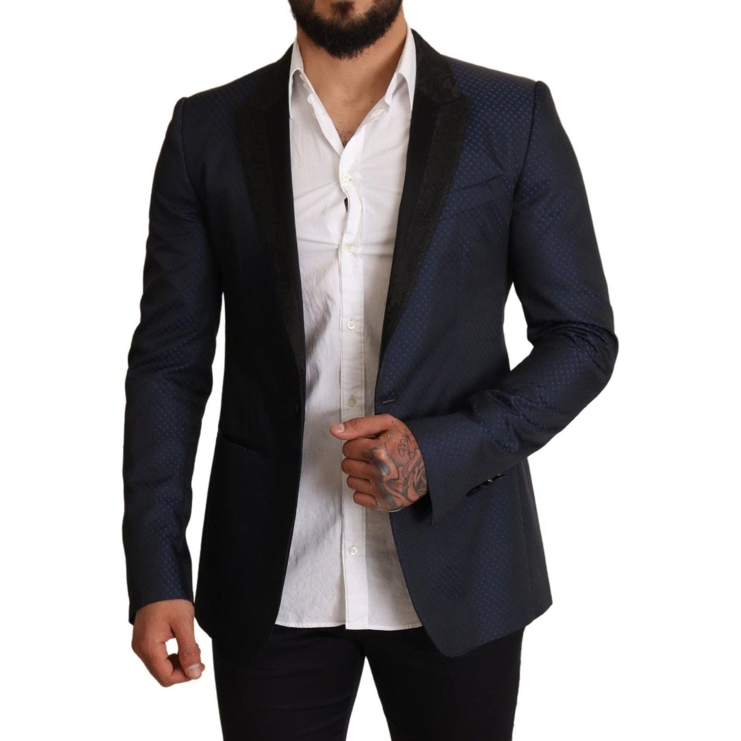 Dolce & Gabbana Blue Wool Slim Fit MARTINI Blazer Jacket JKT2864-48