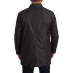 Dolce & Gabbana Black Polyester Mens Trench Coat Jacket JKT2924-44