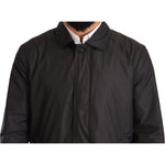 Dolce & Gabbana Black Polyester Mens Trench Coat Jacket JKT2924-44