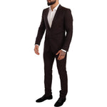 Dolce & Gabbana Bordeaux Wool MARTINI Slim Fit Suit KOS1877-44