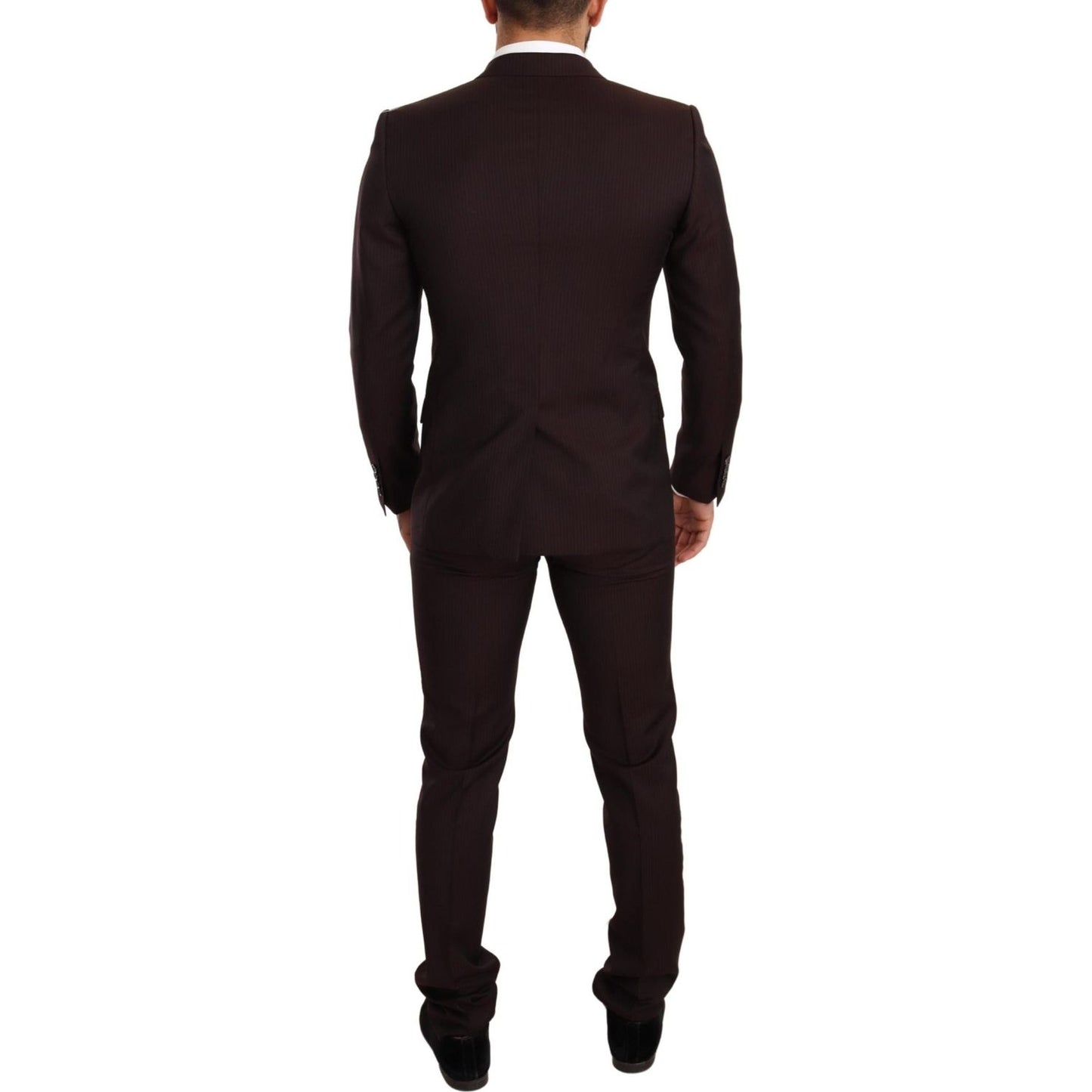 Dolce & Gabbana Bordeaux Wool MARTINI Slim Fit Suit KOS1877-44
