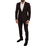 Dolce & Gabbana Bordeaux Wool MARTINI Slim Fit Suit KOS1877-44