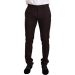 Dolce & Gabbana Bordeaux Wool MARTINI Slim Fit Suit KOS1877-44