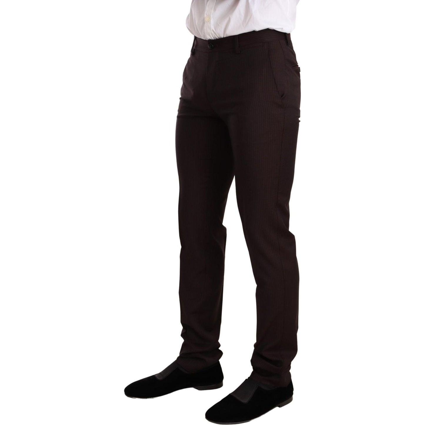 Dolce & Gabbana Bordeaux Wool MARTINI Slim Fit Suit KOS1877-44