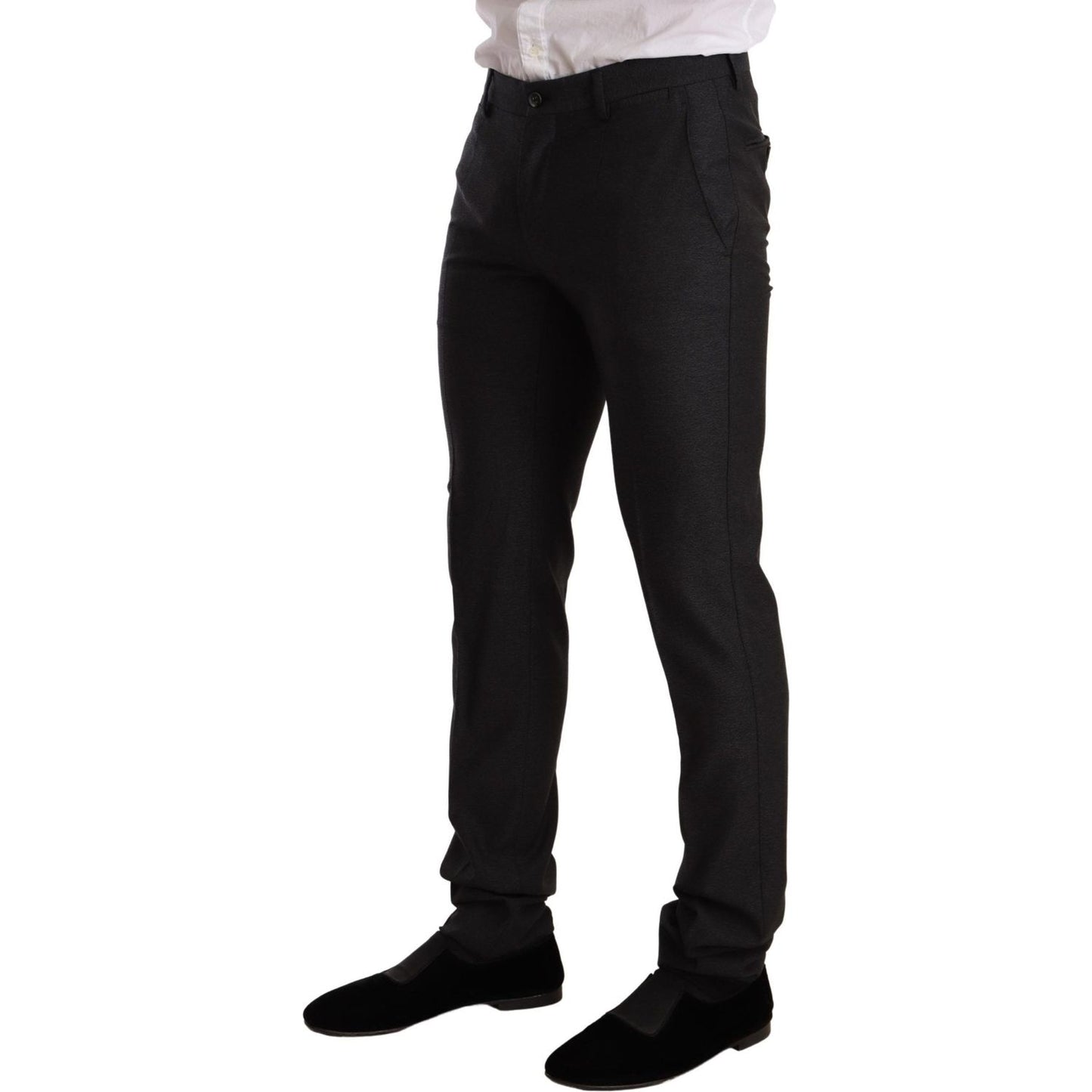 Dolce & Gabbana Gray Wool MARTINI Slim Fit Set Suit KOS1880-44