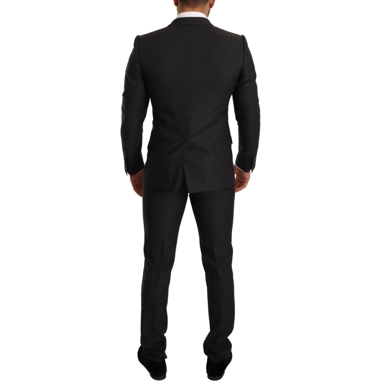 Dolce & Gabbana Gray Wool MARTINI Slim Fit Set Suit KOS1880-44