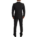 Dolce & Gabbana Gray Wool MARTINI Slim Fit Set Suit KOS1880-44