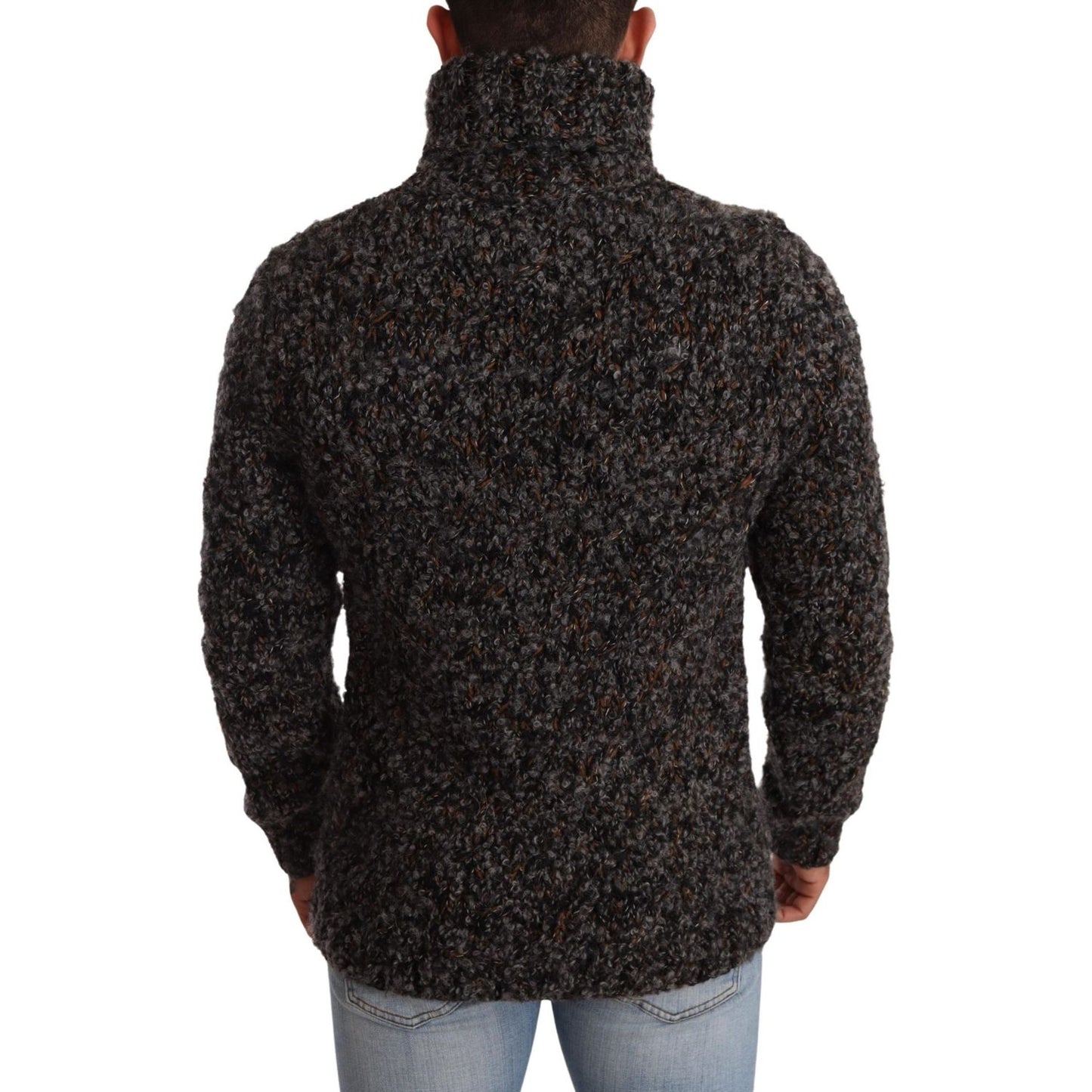 Dolce & Gabbana Gray Wool Blend Turtleneck Pullover Sweater TSH6033 -46