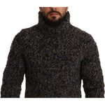 Dolce & Gabbana Gray Wool Blend Turtleneck Pullover Sweater TSH6033 -46