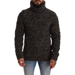 Dolce & Gabbana Gray Wool Blend Turtleneck Pullover Sweater TSH6033 -46
