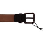 Dolce & Gabbana Brown Leather Logo Belt Cintura Belt GSB10272-75