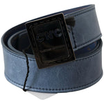 Costume National Blue Normal Leather Logo Buckle Belt BEL61055 -85