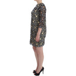 Lanre Da Silva Ajayi Black Cream Sheath Dress Shift Mini Dress SIG12523- L