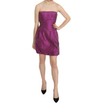 Ermanno Scervino Pink Halter Backless Midi Plain Dress TSH3819-40