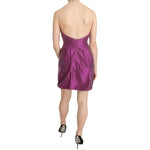Ermanno Scervino Pink Halter Backless Midi Plain Dress TSH3819-40