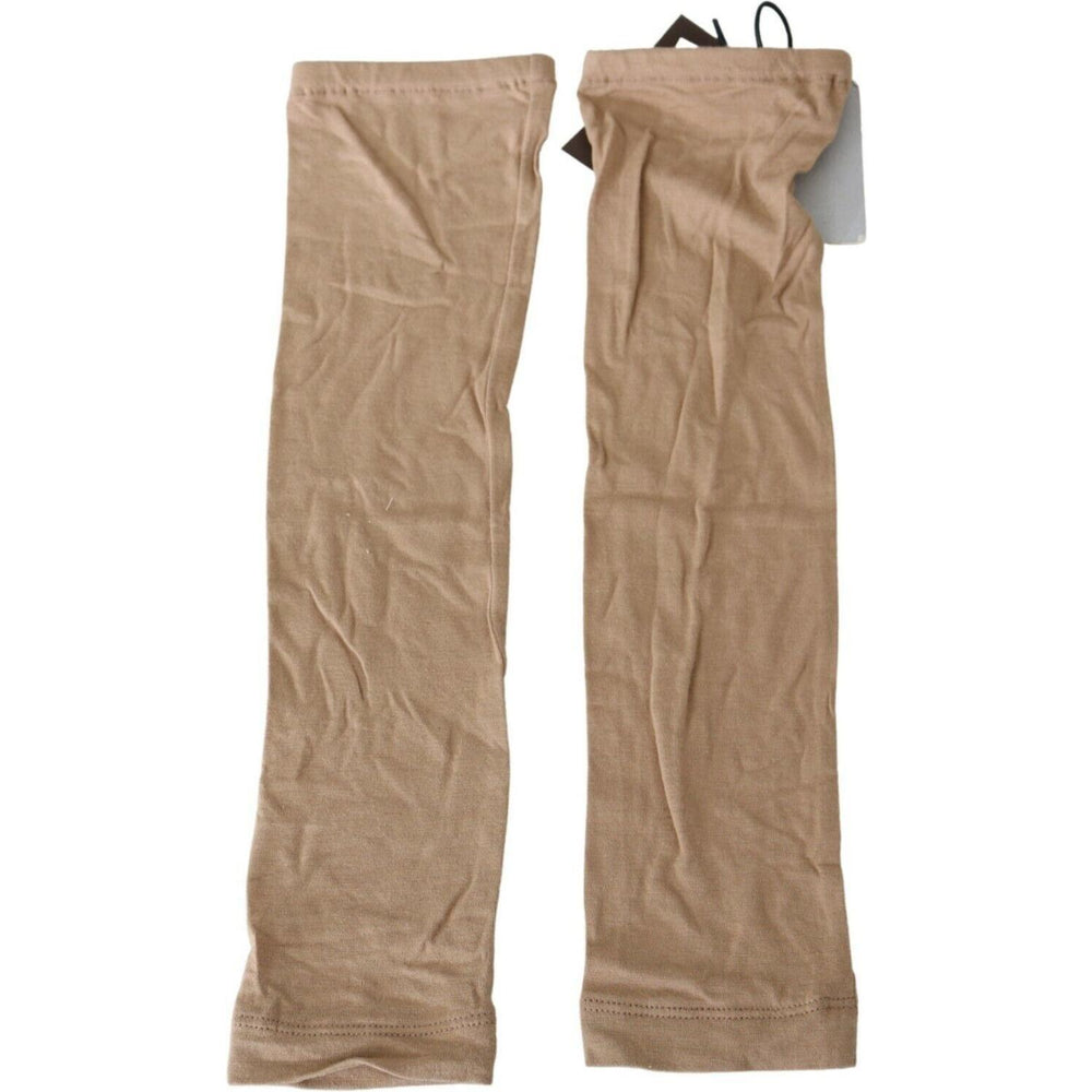 Scervino Street BeigeViscose Women SleevesArm Warmer LB1033