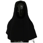Dolce & Gabbana Black Wool Whole Head Hooded Scarf Hat HAT20023- 57