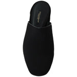 Dolce & Gabbana Black Grosgrain Slides Sandals Women Shoes LA8929- 35.5