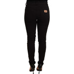 Dolce & Gabbana Black Slim Fit Denim Cotton Stretch Jeans PAN72264 -40