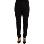 Dolce & Gabbana Black Slim Fit Denim Cotton Stretch Jeans PAN72264 -40