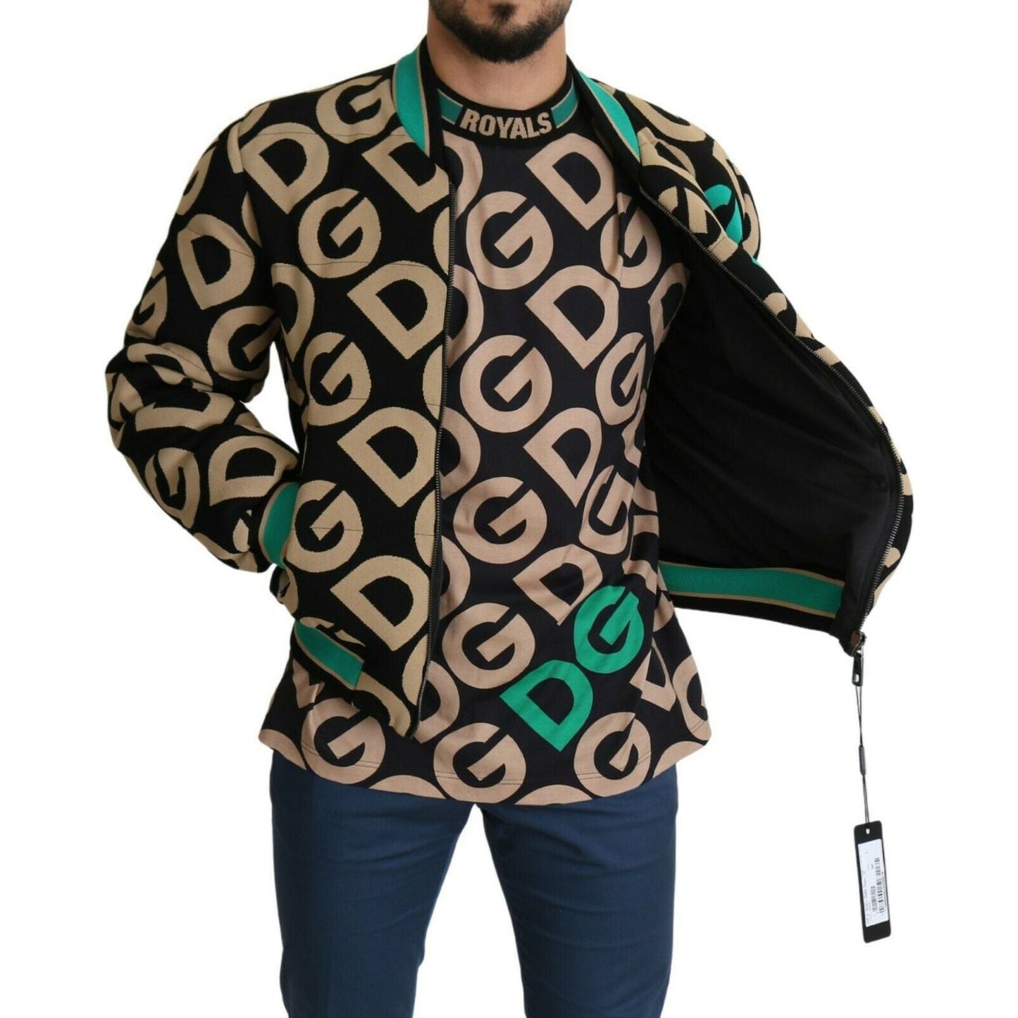 Dolce & Gabbana Multicolor DGMILLENNIALS Logo Print Jacket JKT2734- 48