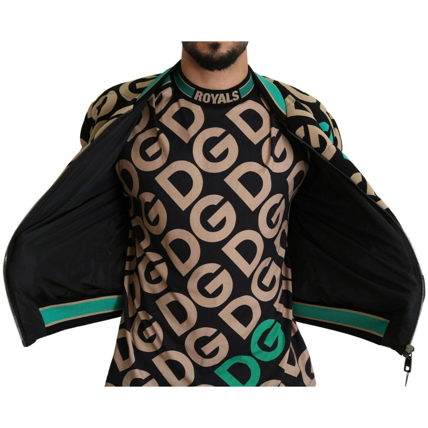 Dolce & Gabbana Multicolor DGMILLENNIALS Logo Print Jacket JKT2734- 48