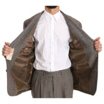 Fendi Brown Wool Regular Single Breasted Suit KOS1399-54
