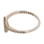 Nialaya Silver Rhombus Womens Clear CZ 925 Silver Ring SMY11062-US6