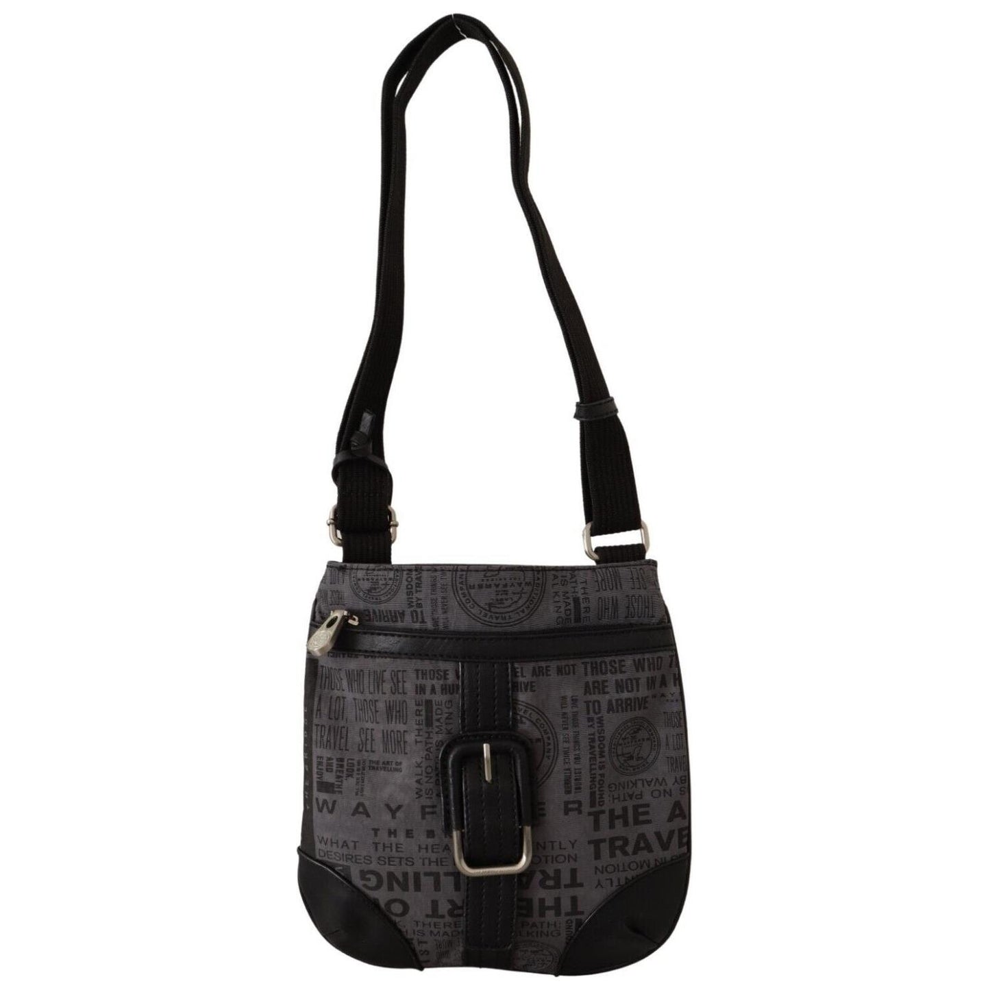 WAYFARER Gray Printed Logo Shoulder Crossbody Purse Bag VA8773