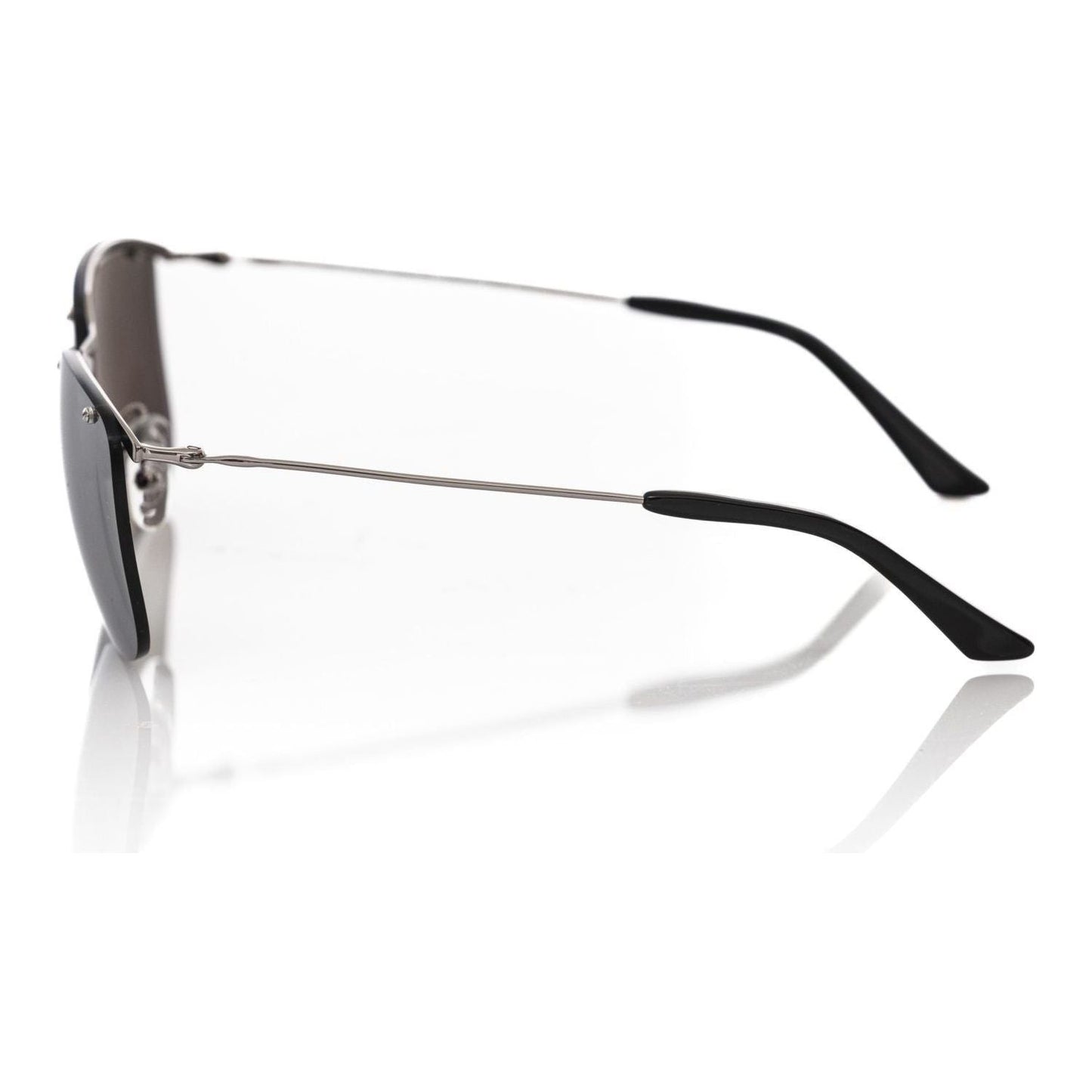 Frankie Morello Silver Metallic Men Sunglass FR-22138