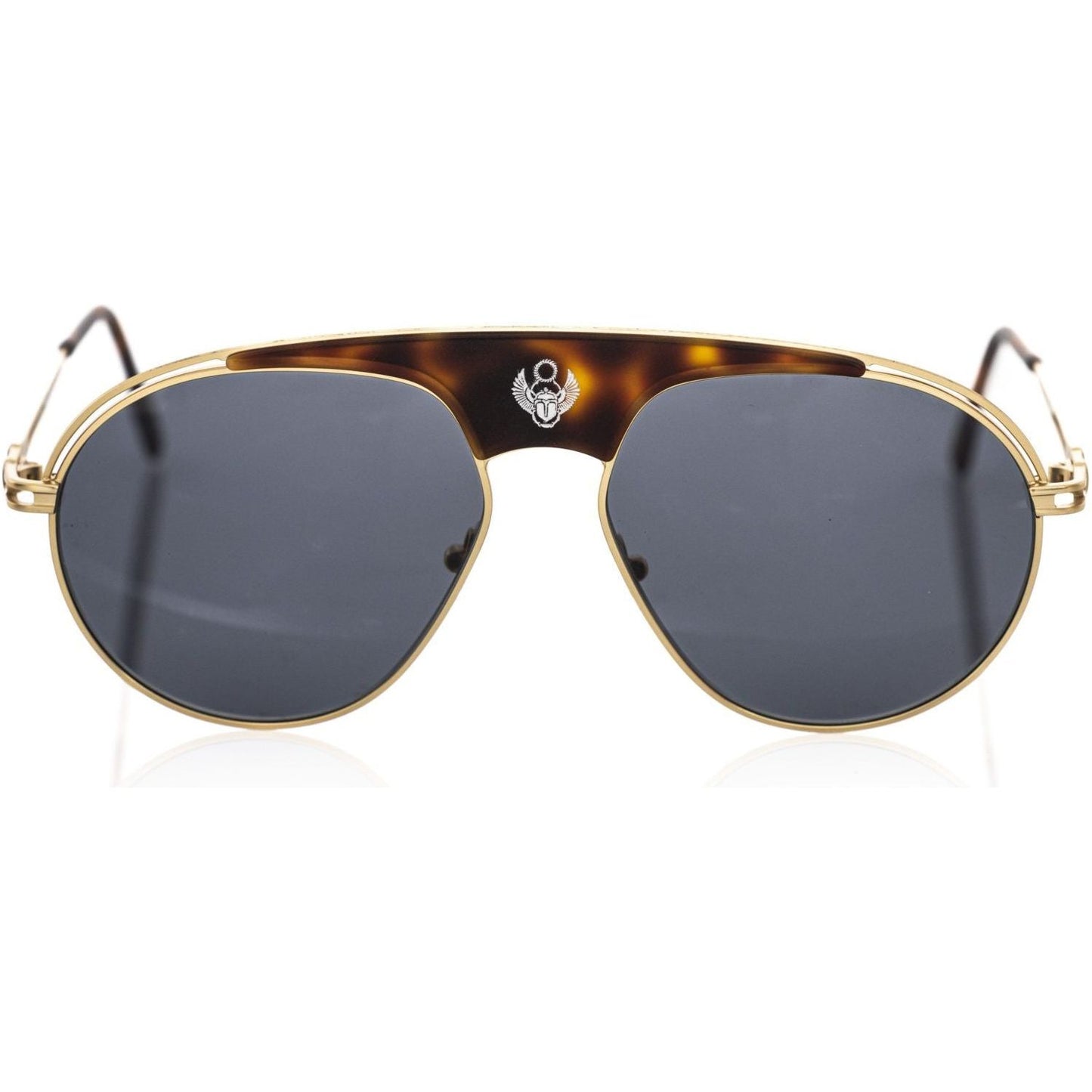 Frankie Morello Brown Metallic Sunglass for Men FR-22126