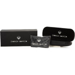 Frankie Morello Brown Metallic Fiber Men Sunglass Frankie Morello Black