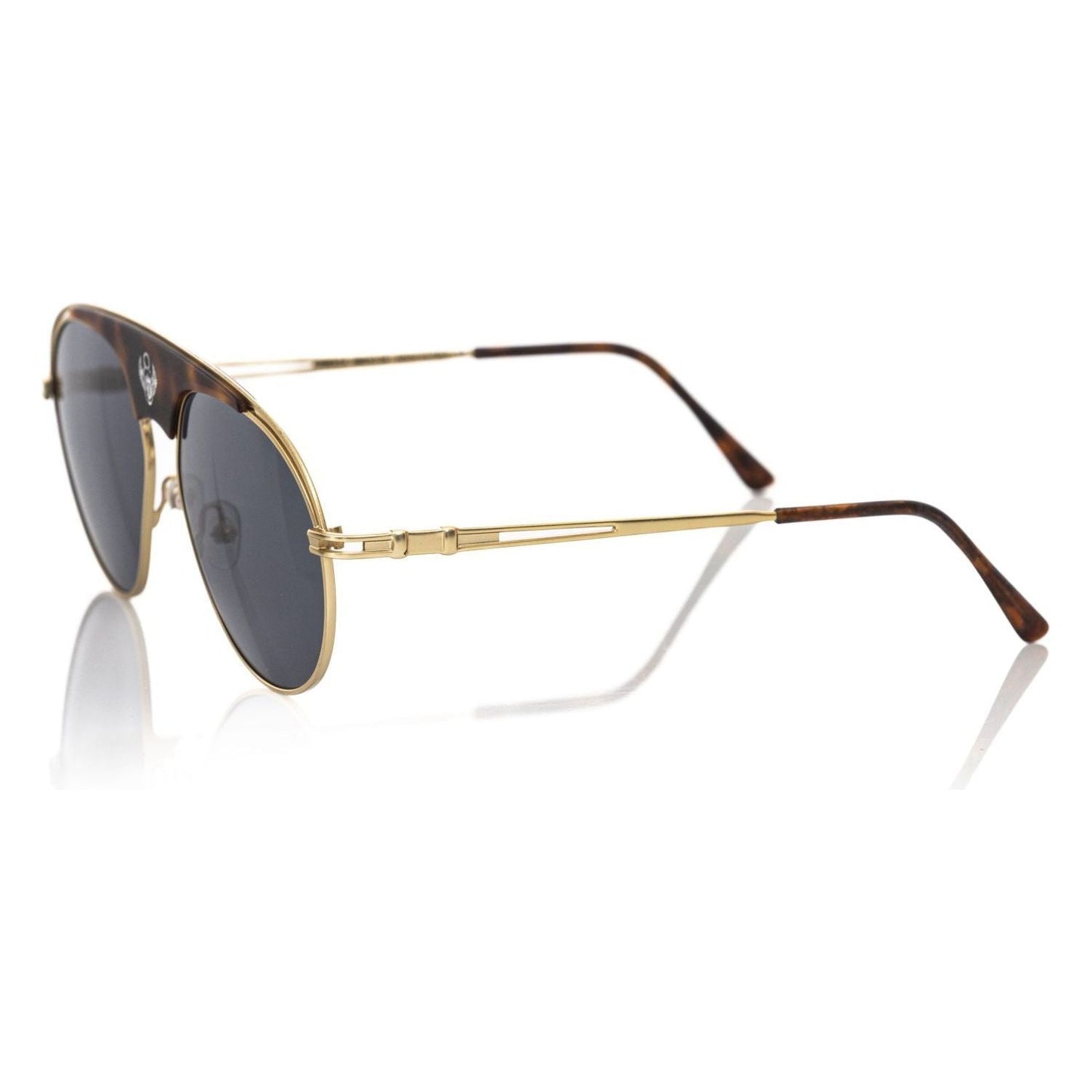 Frankie Morello Brown Metallic Sunglass for Men FR-22126
