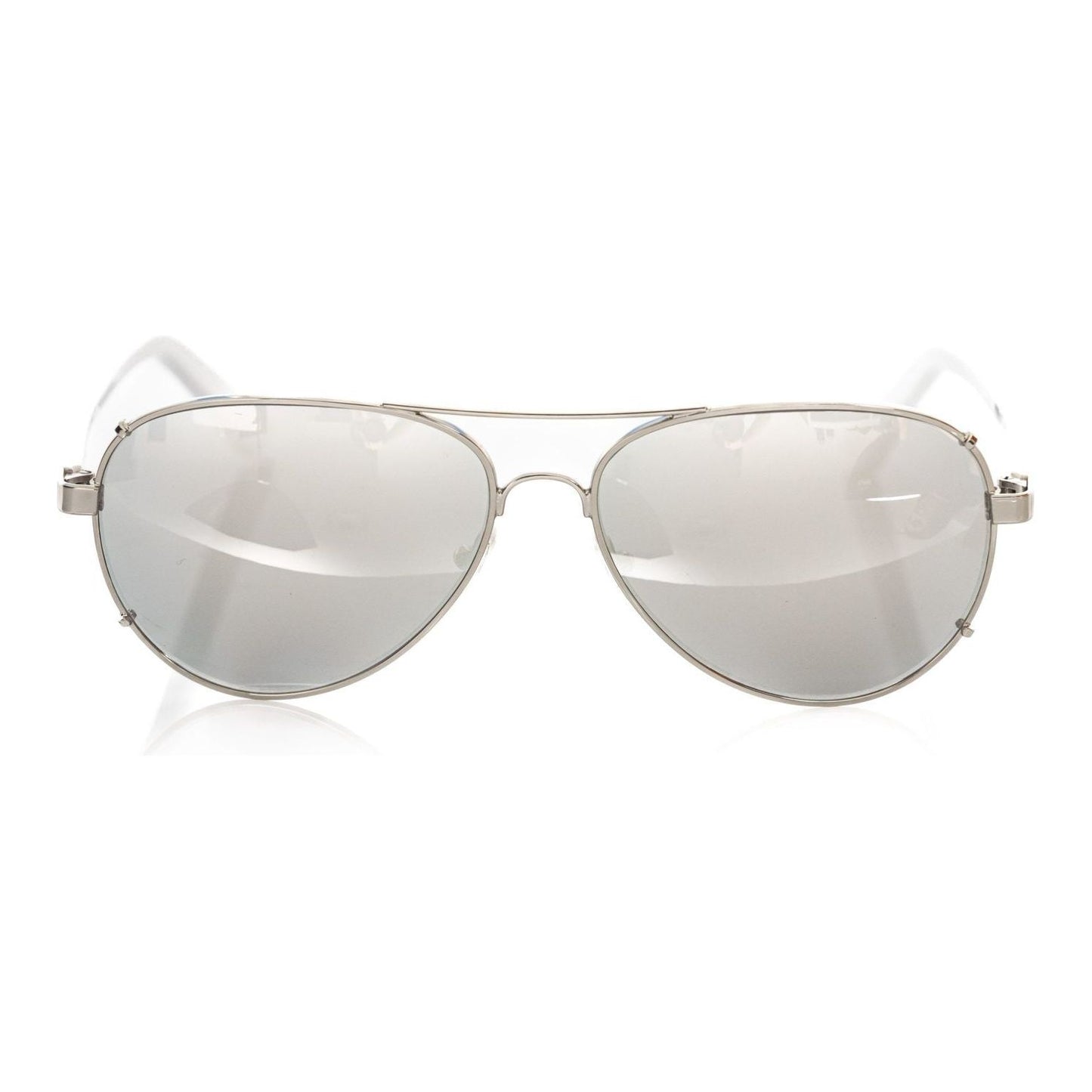 Frankie Morello Silver Metallic Men Sunglass FR-22121