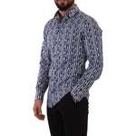 Dolce & Gabbana Blue Logo Mania Slim Fit Cotton Shirt TSH7569- 38