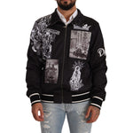 Dolce & Gabbana Black Logo Zipper Superstizione Sweater TSH7577- 54