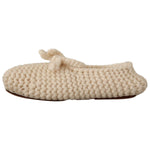 Dolce & Gabbana White Slip On Ballerina Flats Wool Knit Shoes LA9673 - 39