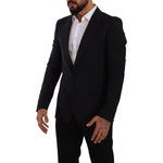 Dolce & Gabbana Black Slim Fit Vest 2 Button MARTINI Blazer JKT3040 - 48