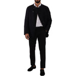 Dolce & Gabbana Gray Alpaca Button Down Men Coat Jacket JKT3299 - 48