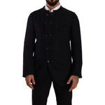 Dolce & Gabbana Gray Alpaca Button Down Men Coat Jacket JKT3299 - 48