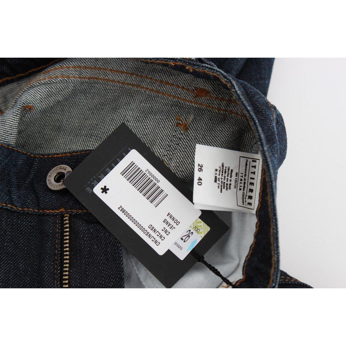 Costume National Blue Cotton Stretch Slim Fit Jeans SIG30219-1