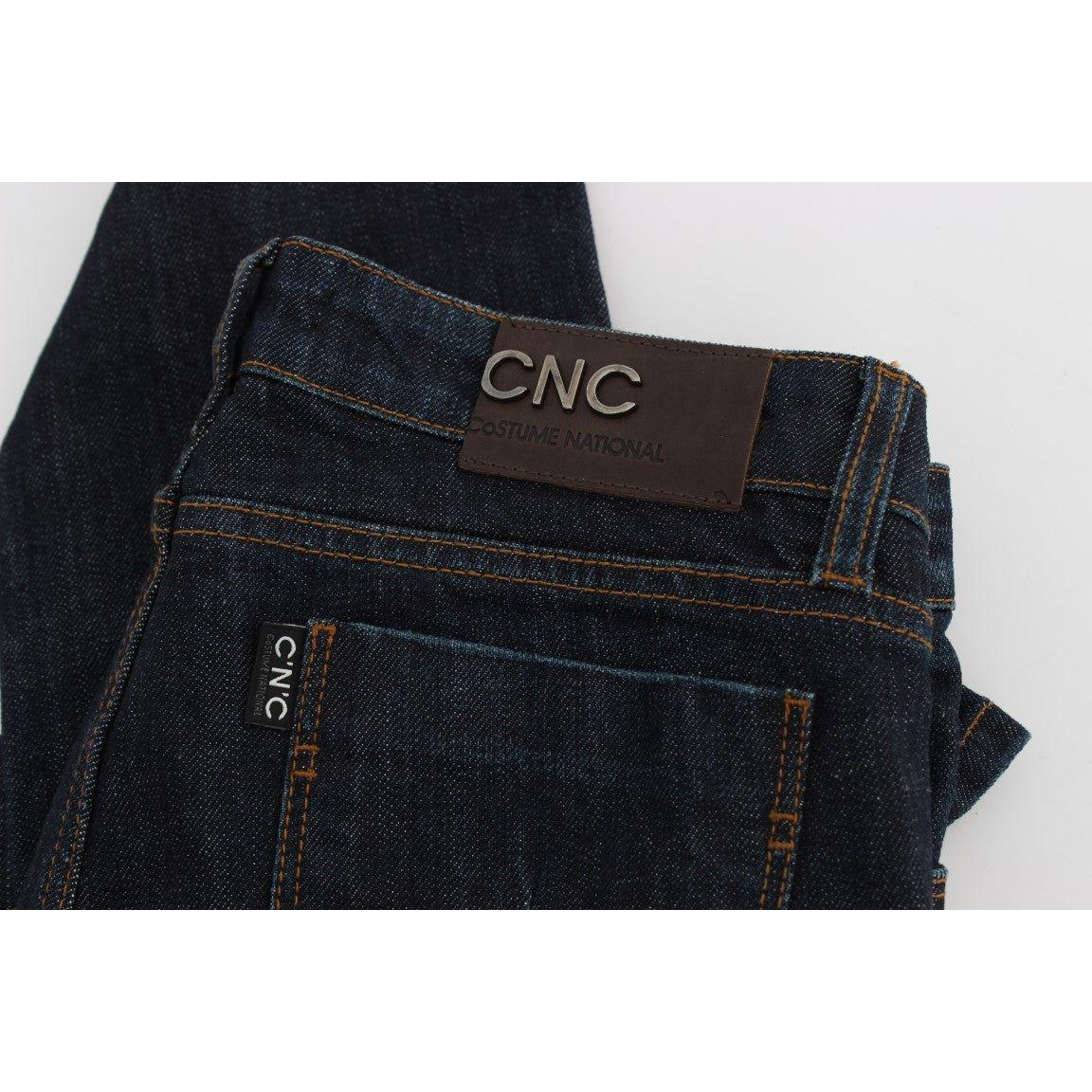 Costume National Blue Cotton Stretch Slim Fit Jeans SIG30219-1