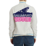 John Galliano White Mock Zip Cardigan Sweatshirt Sweater SIG12525-3