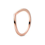 PANDORA JEWELS Mod. WISHBONE 14K ROSE GOLD-PLATED - RING - Size 50 186314-50