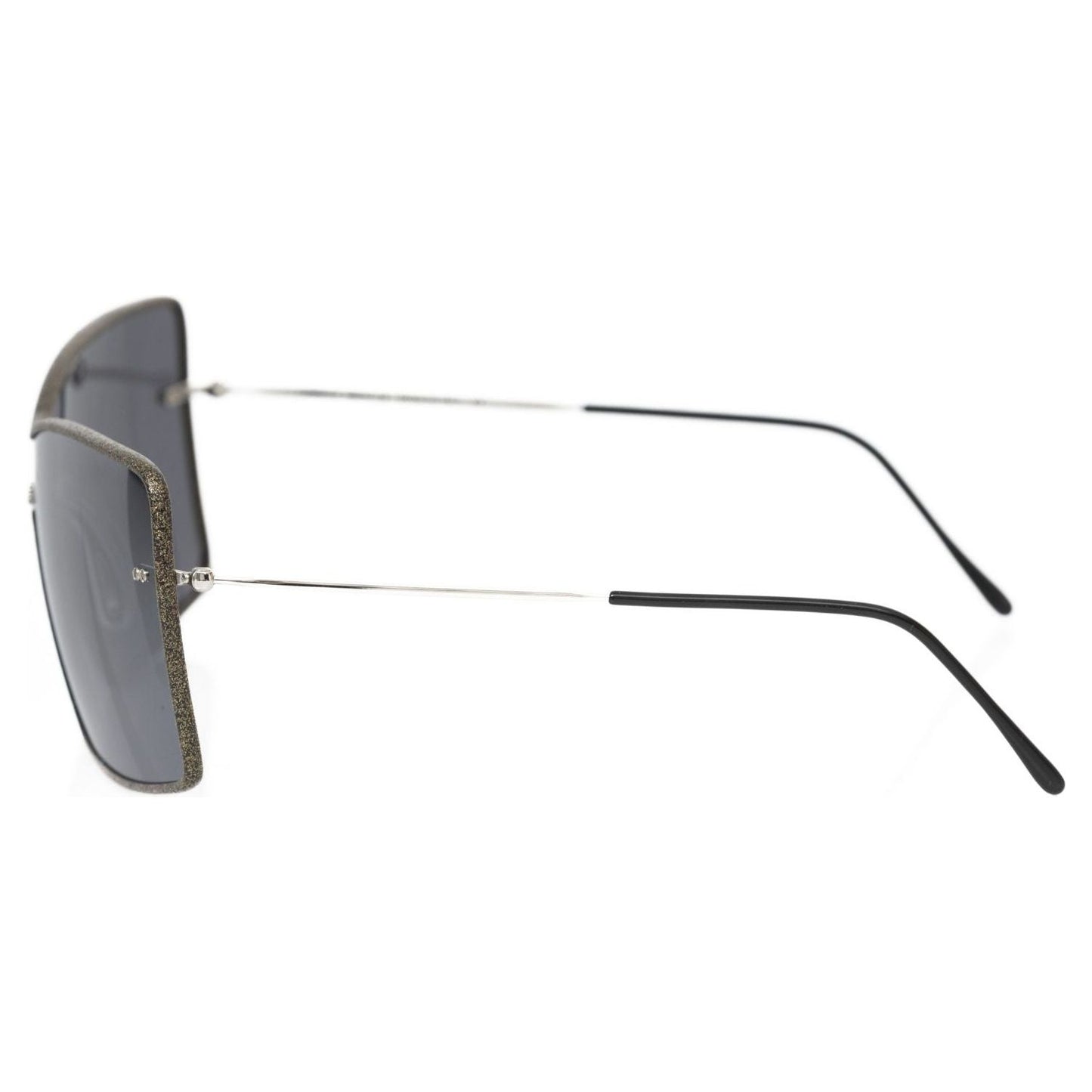 Frankie Morello Black Metallic Women Sunglass FR-22093