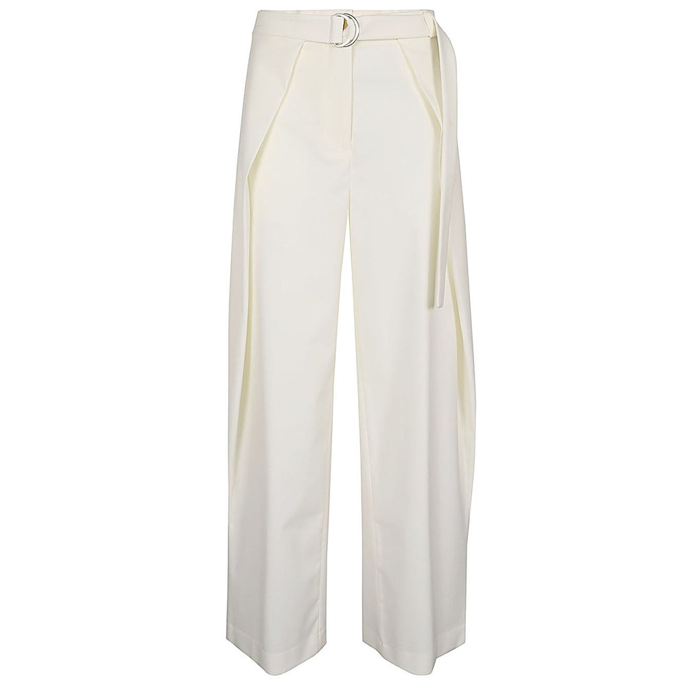 Erika Cavallini Semi-Couture Trousers White Trousers
