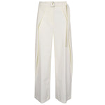 Erika Cavallini Semi-Couture Trousers White Trousers