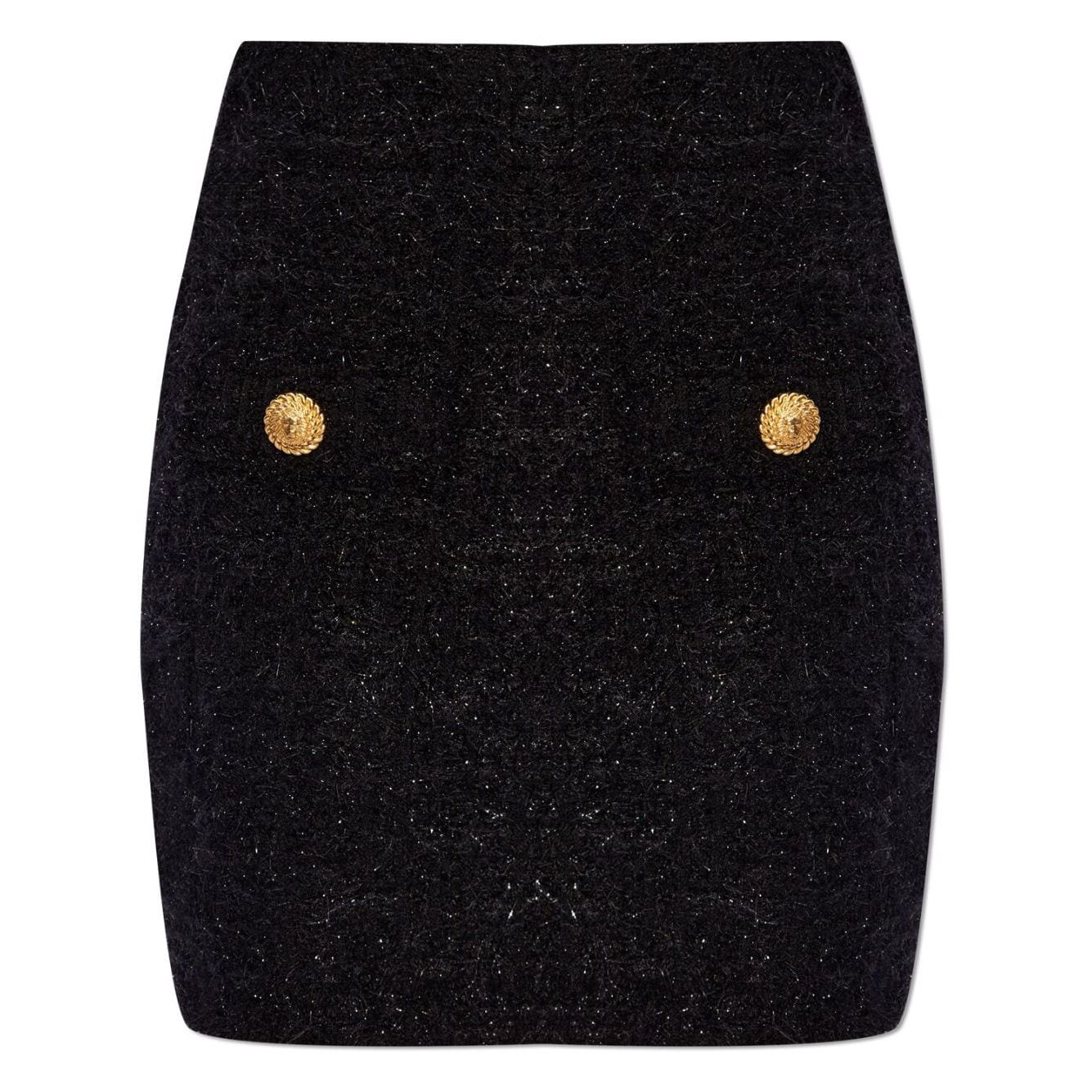 Balmain High-waisted bouclé miniskirt DF1LB015KG430PA