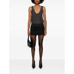 Saint Laurent Henley-neck silk tank top 789945Y7I224280