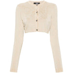 Versace Barocco lurex cropped cardigan 10110201A100041KD70